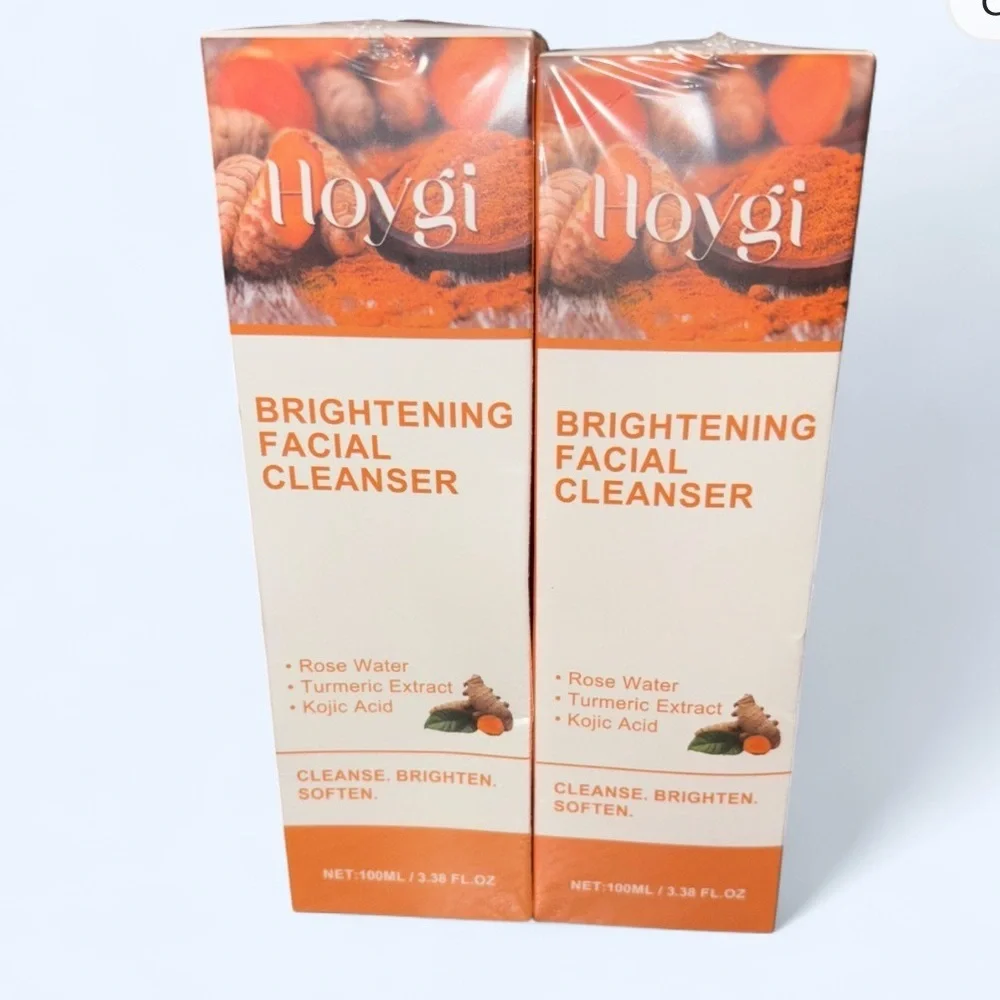 Hoygi Brightening Facial Cleanser – Turmeric + Kojic Acid (100mL) – 2 Pack